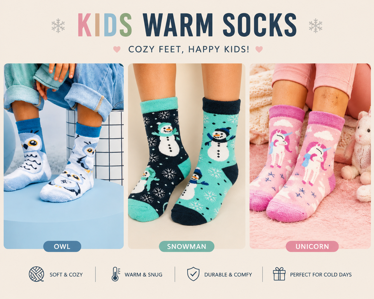 Kids Warm Socks