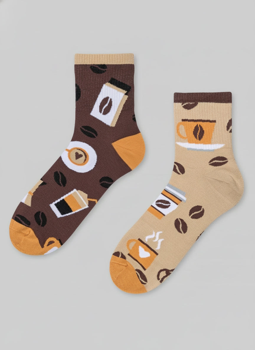 Morning Coffee Crew Socks