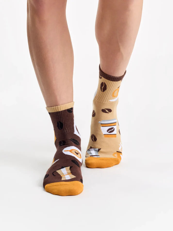 Morning Coffee Crew Socks