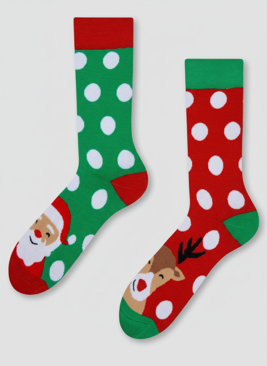 Santa & Rudolph Adult Warm Socks