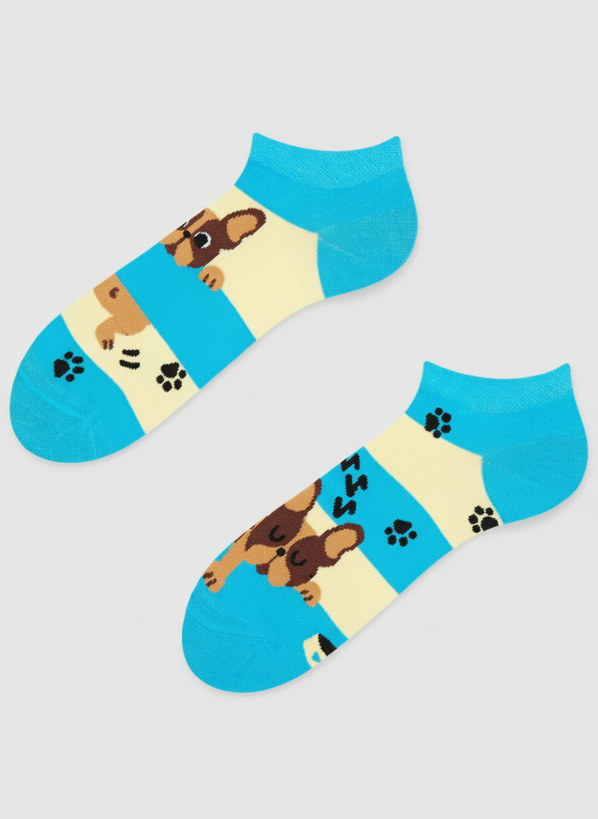 Dogs & Stipes Ankle Socks