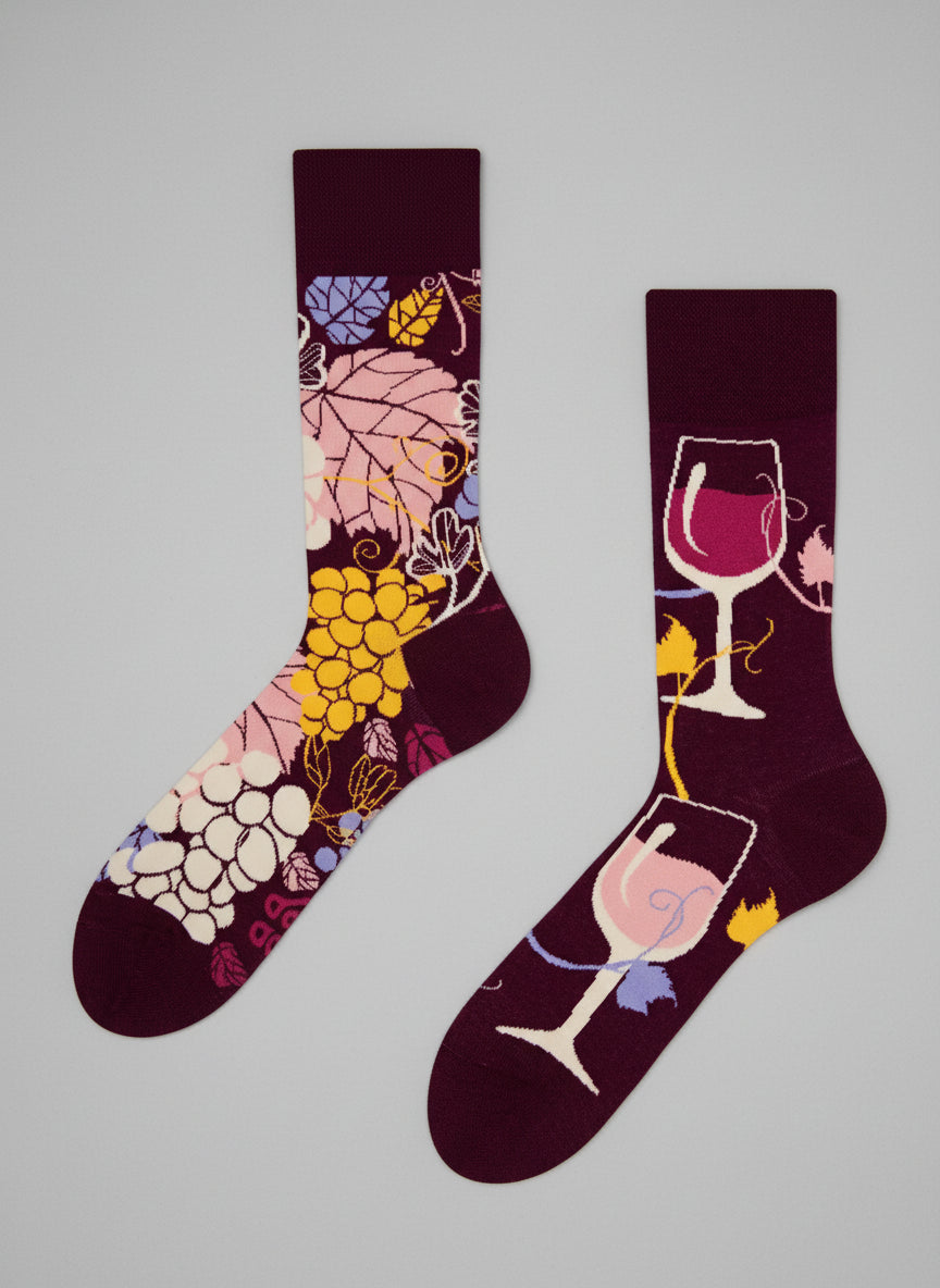 Red Wine Adult Regular Socks
