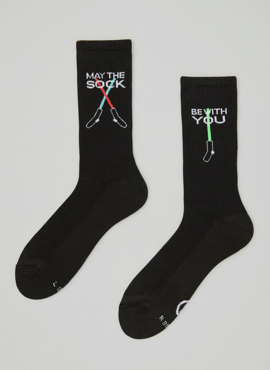 May The Sock Be With You Adult Regular Socks