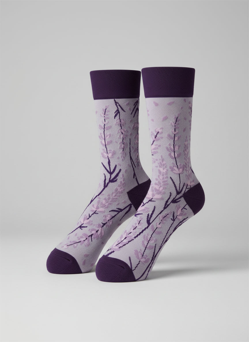Lavender Adult Bamboo Socks