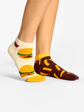 Burger & French Fries Ankle Socks