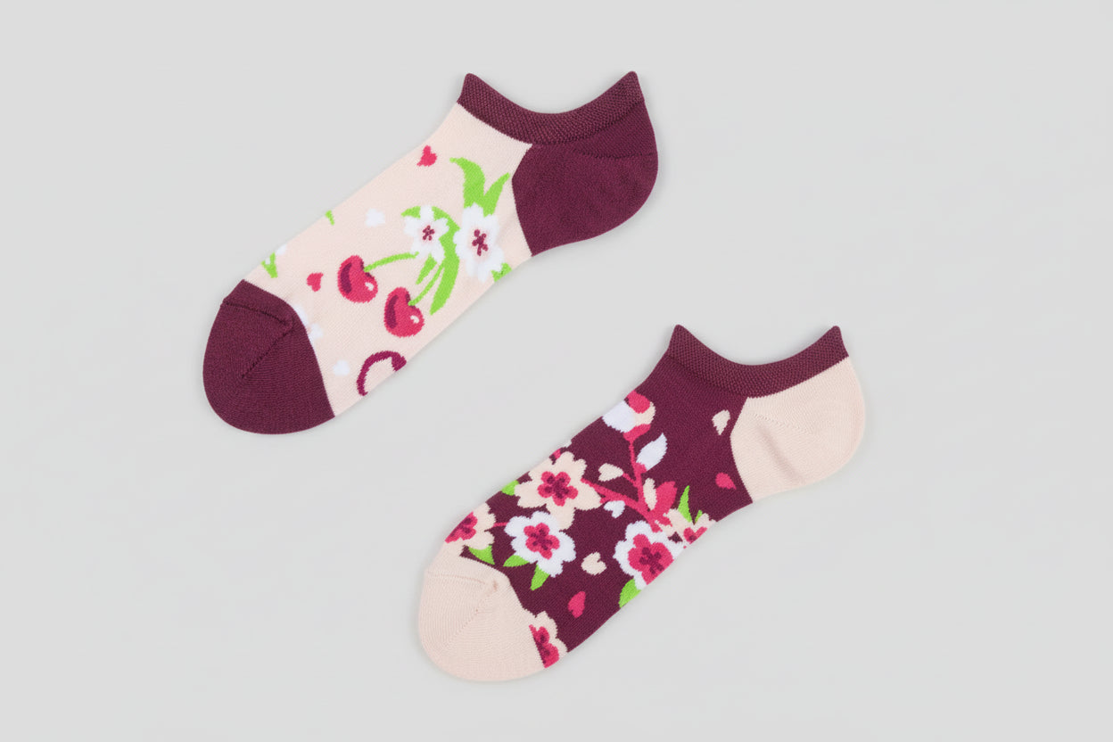 Cherry Blossom Sneaker Socks