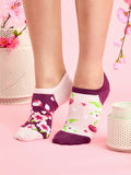 Cherry Blossom Sneaker Socks