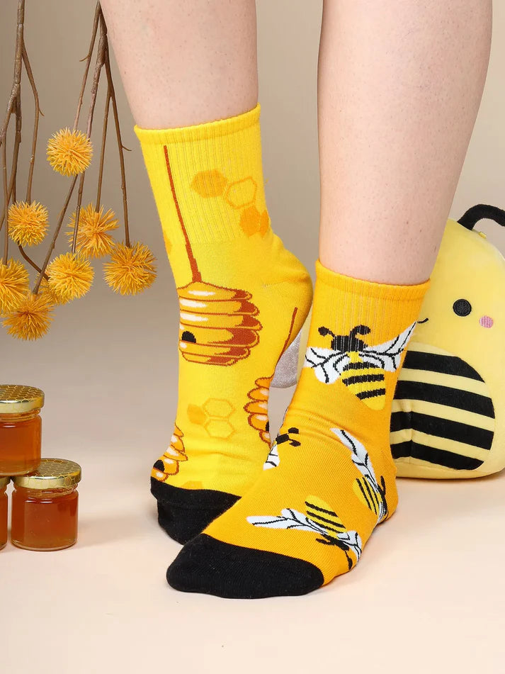 Busy Bees Crew Socks