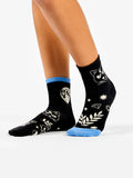 Cat & Moon Crew Socks