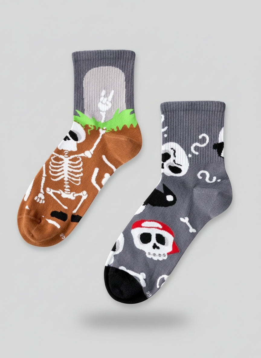 Funny Skeletons Crew Socks