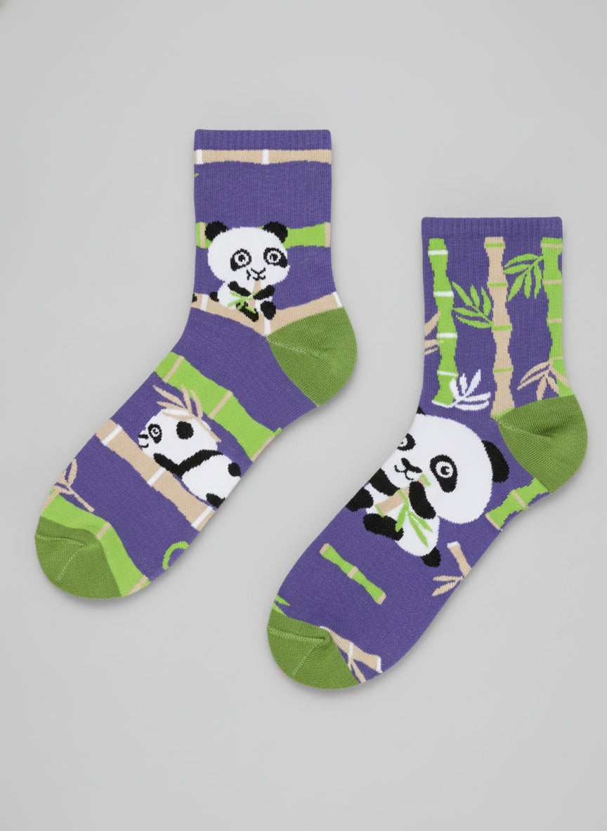 Panda Acrobat Crew Socks