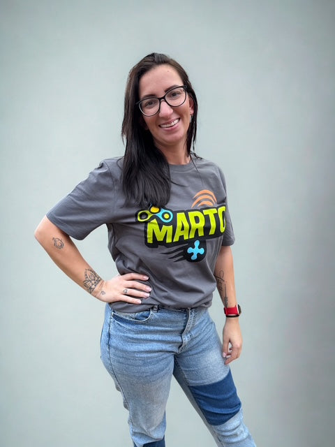 Marto Grey T-Shirt- Talking Is My Superpower