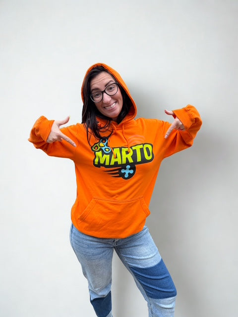 Marto Orange Hoodie- Focus? Nah, I`ve Got Imagination