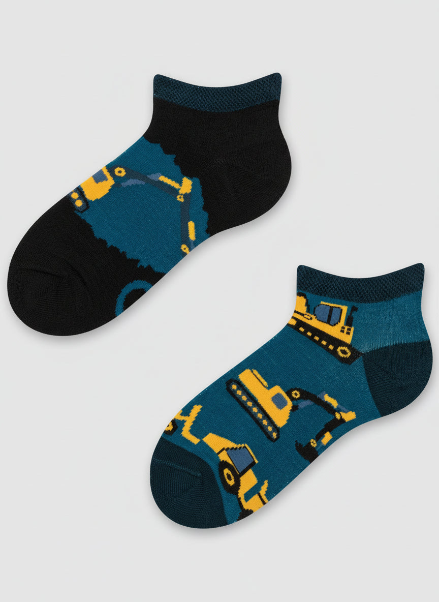 Excavator Kids Ankle Socks