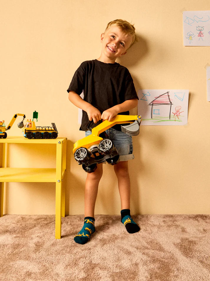 Excavator Kids Ankle Socks