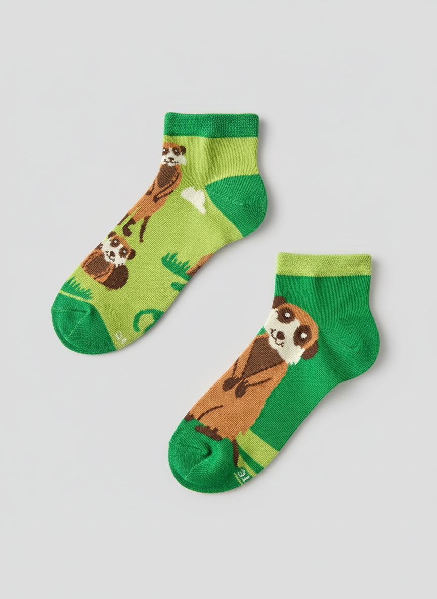 Meerkats Kids Ankle Socks