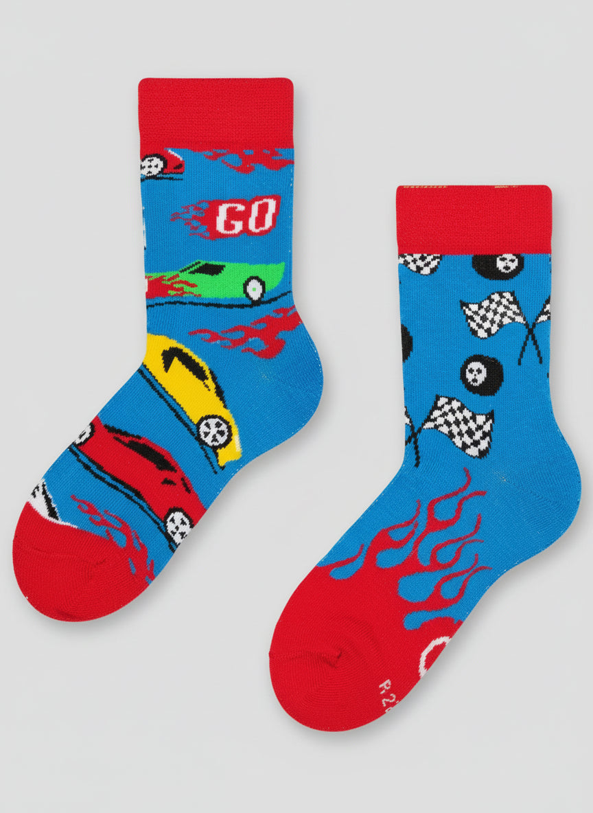 Fast Cars Kids Socks
