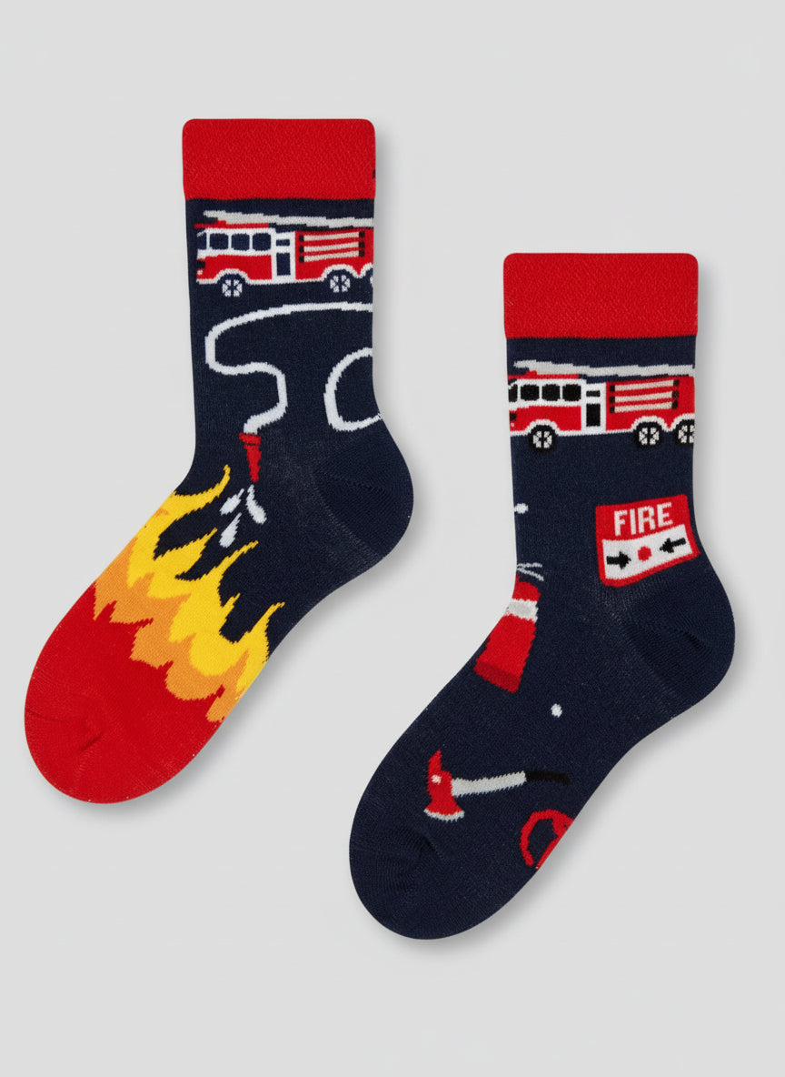 Firefighter Kids Socks
