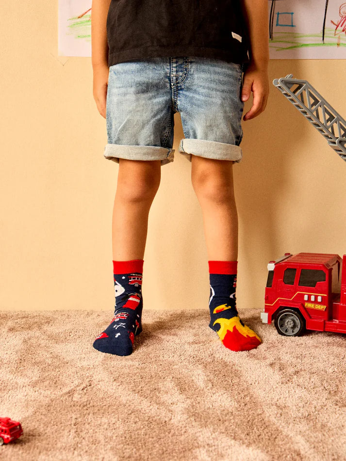 Firefighter Kids Socks