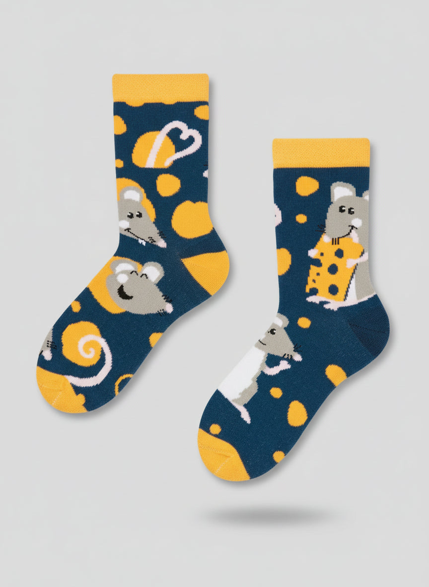 Mouse & Cheese Kids Socks
