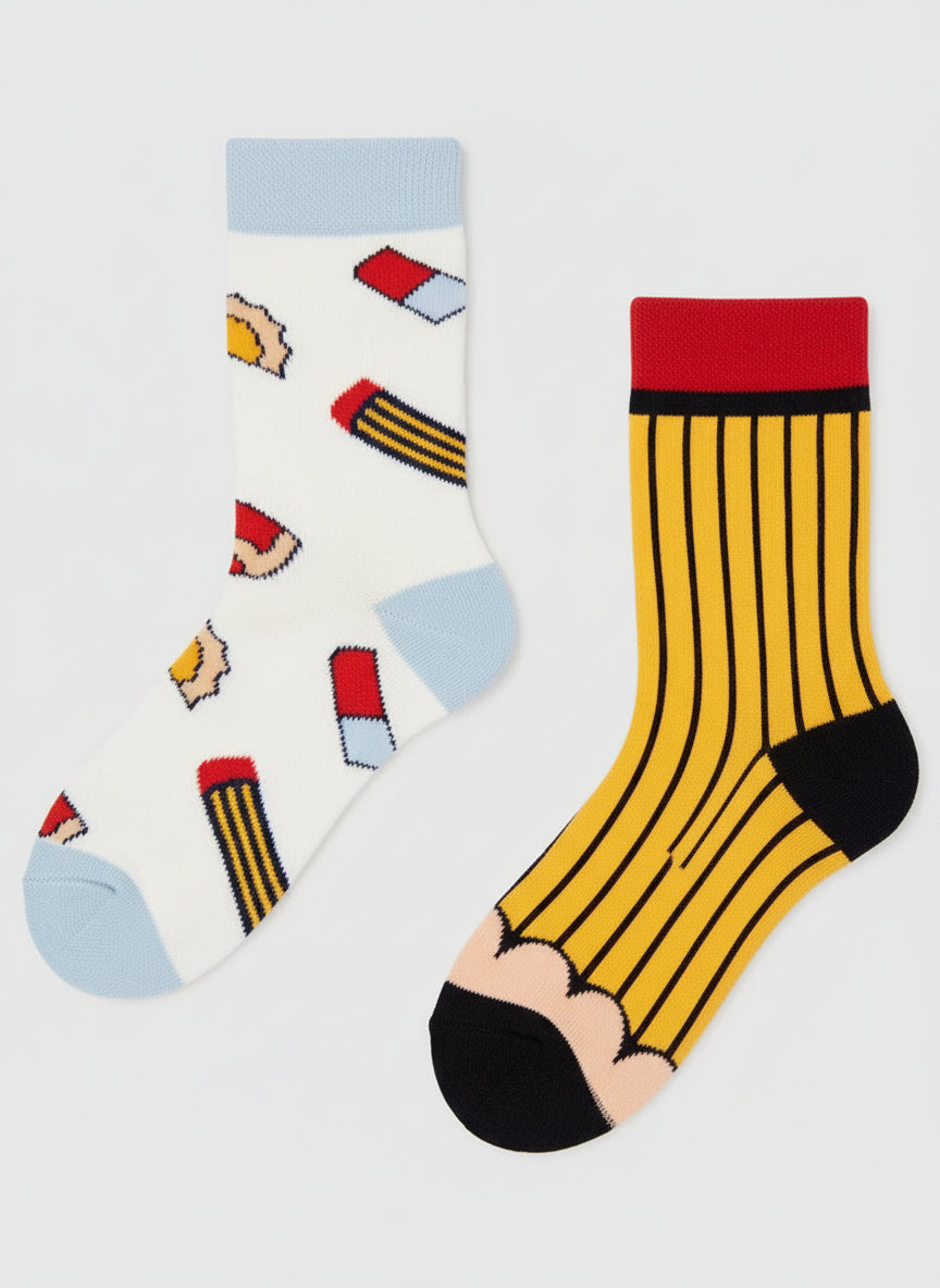 Pencil Kids Socks