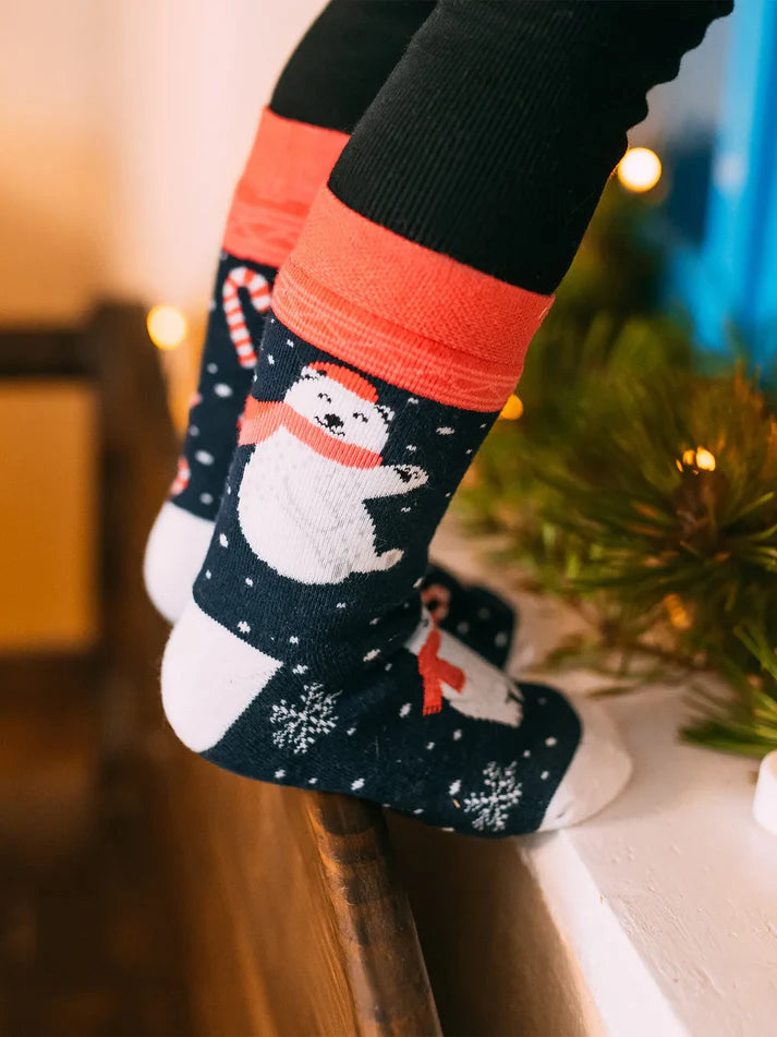 Christmas Polar Bear Kids Warm Socks
