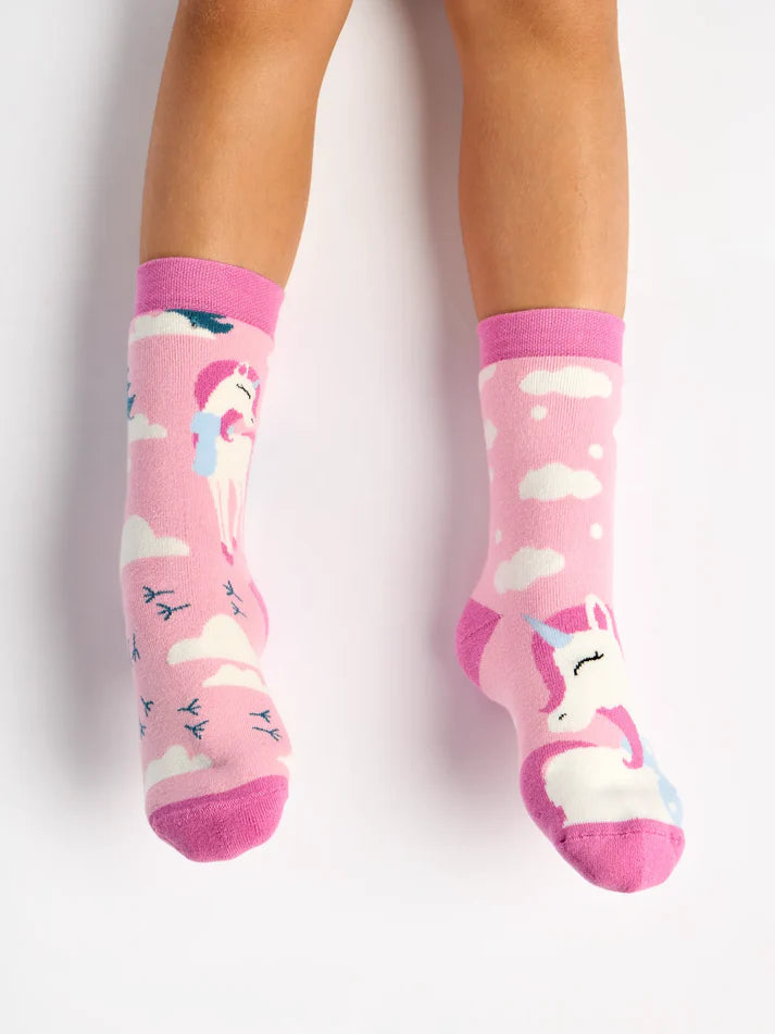 Unicorn With Scarf Kids Warm Socks