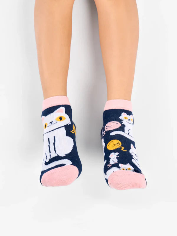 Playful Kitty Kids Ankle Socks