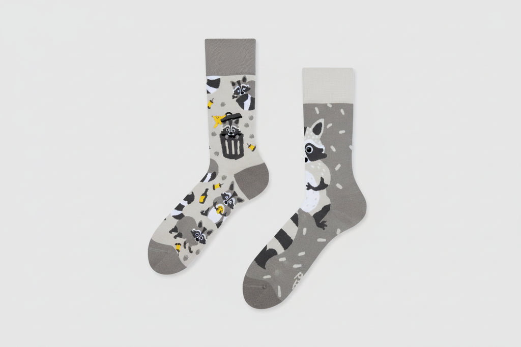Raccoon Socks- Funny Animal Design