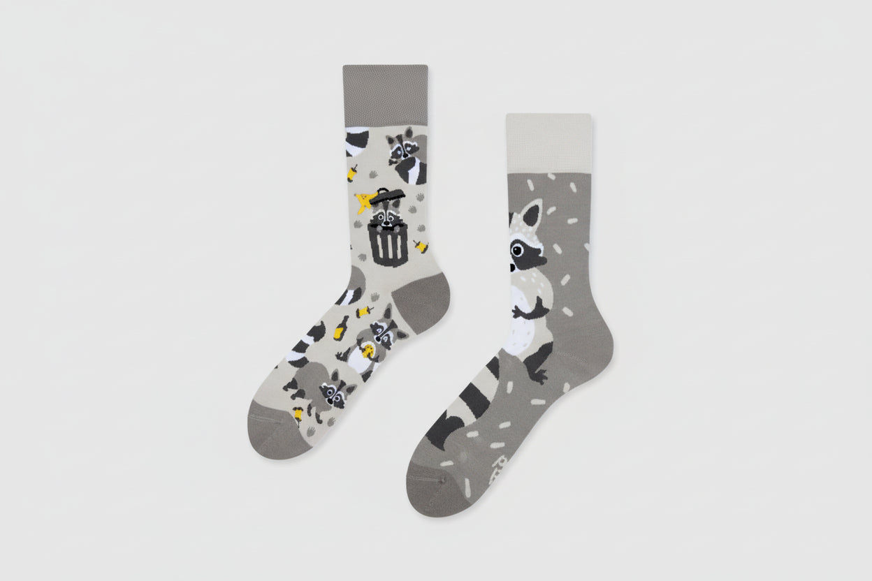 Raccoon Socks- Funny Animal Design