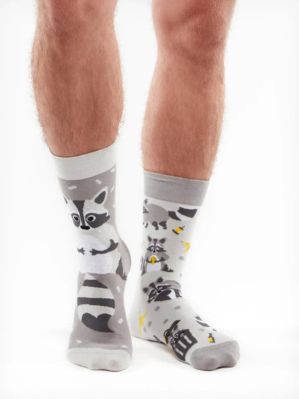 Raccoon Socks- Funny Animal Design