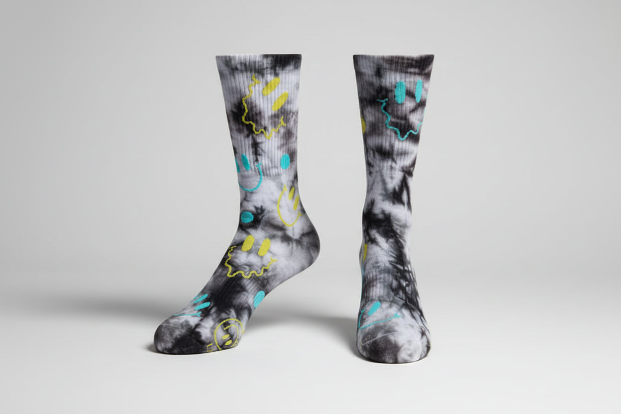 Radiant Smileys Socks- Fun Smiley Face Design