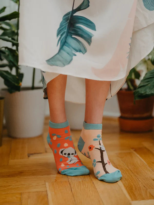 Sleepy Koala Ankle Socks