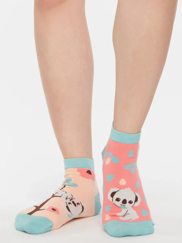 Sleepy Koala Ankle Socks